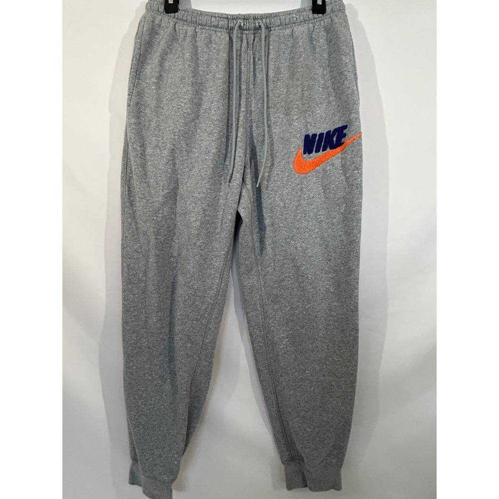 Nike Sportswear Tech Fleece Men's Jogger Pants Raised Lettering Grey Black Sz M